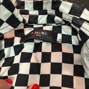 Amiri Checkered Distressed Shirt